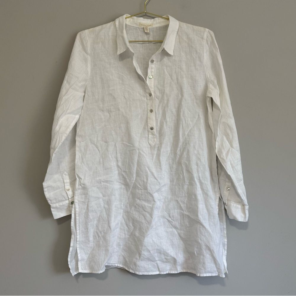 Eileen Fisher Linen Tunic Top